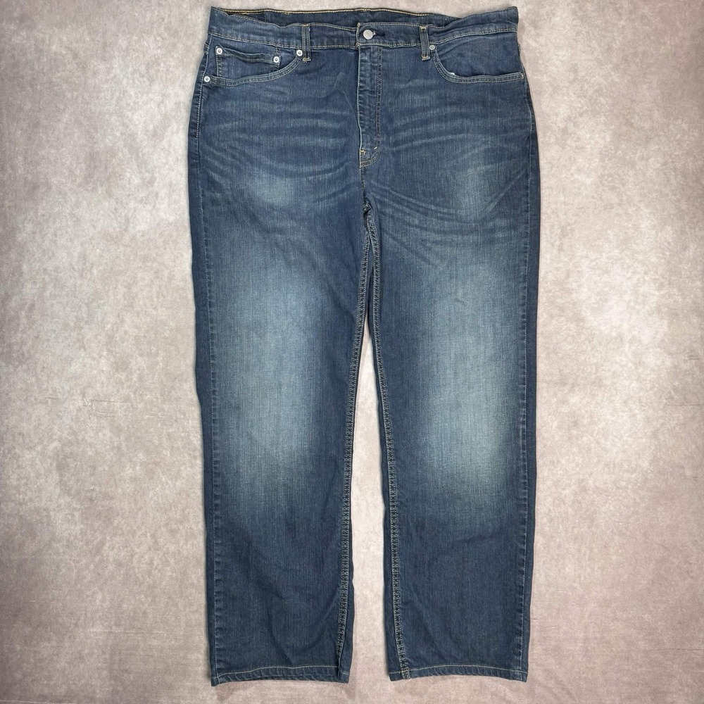 Levis 559 Jeans Mens 40x31 Relaxed Straight Fit Medium Wash Denim Zip Fly Faded